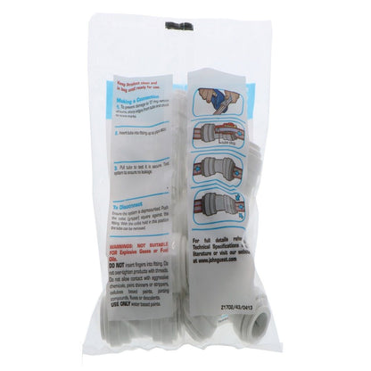 John Guest Union Connector Polypro - 1/2