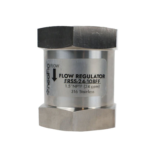 Neo-Pure Stainless Steel  Flow Control 24 GPM 316SS 1.5" FPT x FPT