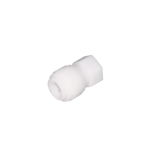 NeoFit - Acetal Natural White Female Adapter 6mm tube x 3/8" BSP[P] - Cone Type