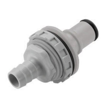 NS6D42006 Valved Panel Mount Hose Barb Coupling Insert 3/8 ID Barb