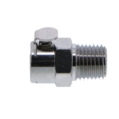 MCD1004 Valved Male Thread Coupling Body 1/4 NPT
