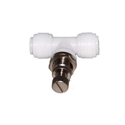 NeoFit - Acetal Natural White Flow Control Bulkhead 3/8" tube