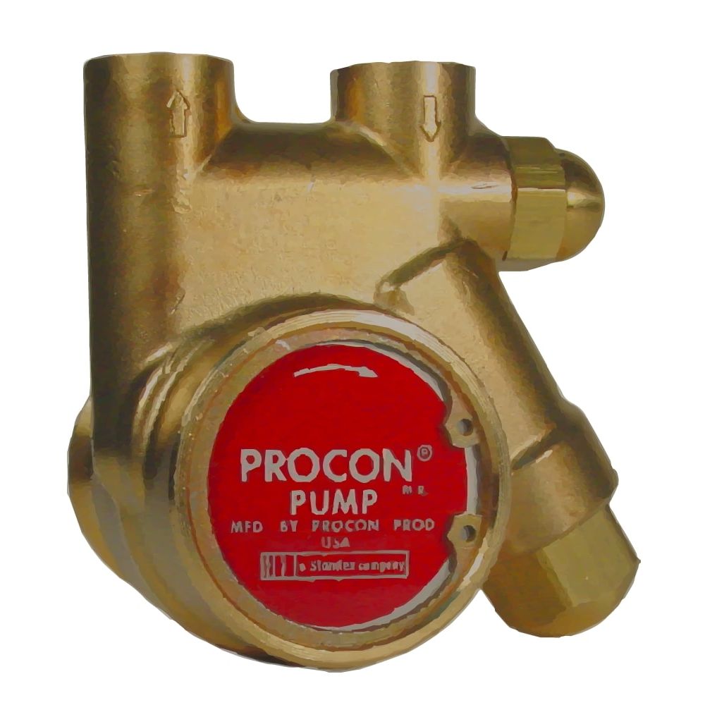 Procon Pump Rotary Vane Brass Pump Series 1 - 70 GPH 3/8" NPT w/ Standard-Non External Adjust