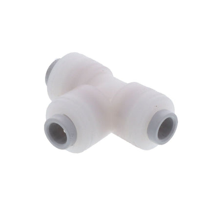 Kynar PVDF Male Run Swivel Tee - 1/4 x 1/8 NPTF