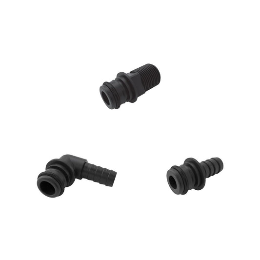 Remco FQ5F-1212 3/4" Quick Attach x 1/2" HB Straight and Elbow Sprayer Fitting Kit