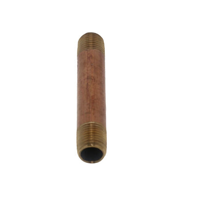Brass Pipe Nipple Lead-Free 1/4 MPT x 3