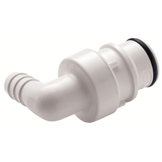 81200 NSF Valved Elbow Hose Barb Coupling Insert 3/8 ID Barb