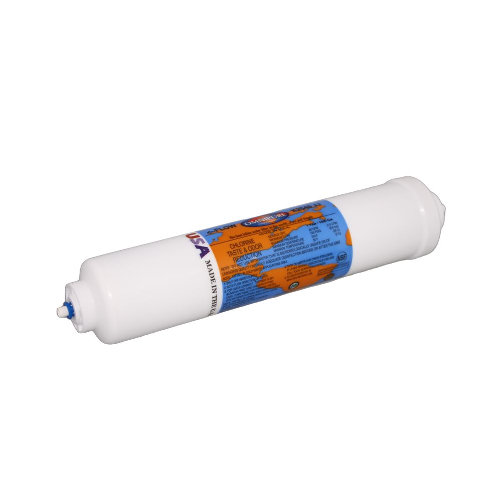 Omnipure K2533-KK/K2540-KK Inline GAC 10" x 2" Postfilter 3/8 tube