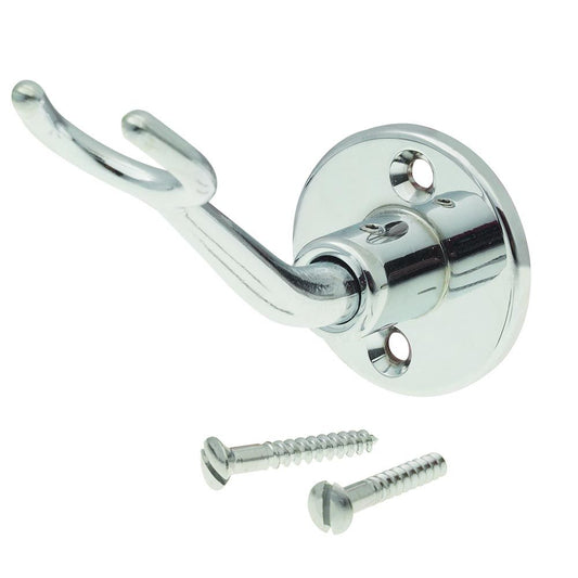 T&S Brass B-0166 Dummy Wall Hook Assy w/ screws, 2" diameter Flange