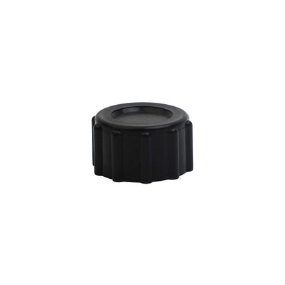 End Cap, Knurled, 3/4 FNH, w/o Gasket, Black PP