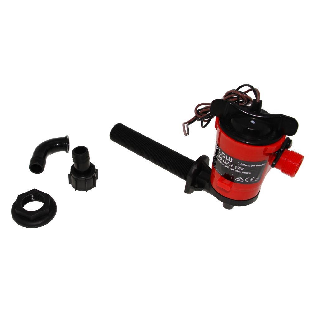 Johnson Pump - Cartridge Aerator Pump 750 GPH 12V - Straight