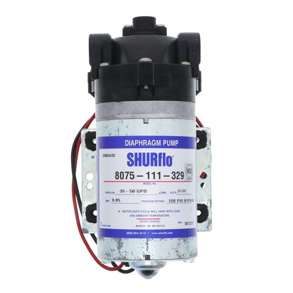 SHURflo 8075-111-329 RO Booster Pump 3/8" FPT 50 GPD 120 PSI 24V