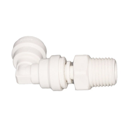 John Guest Swivel Elbow Polypro - 1/4 x 1/8 NPTF