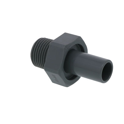 John Guest Stem Adapter BSPT - 3/8 x 3/8  BSPT