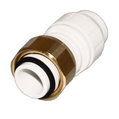 John Guest Straight Tap Connector BSP - 15mm x 3/4 BSP