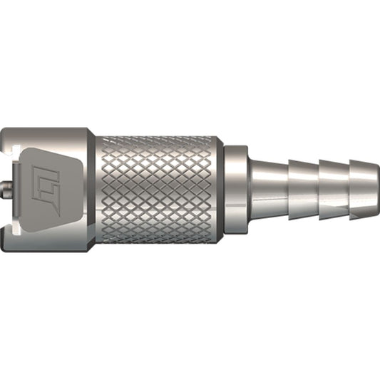 LinkTech 20CB Series Straight Female, Valved, 1/4" HB, Chrome Brass, Buna N