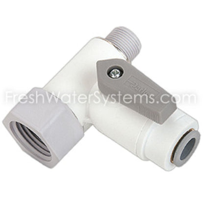 Parker LIQUIfit LFPP4VAS8 Angle Stop Adapter Valve 3/8 x 1/2 x 1/4