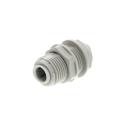 Gray DMfit Bulkhead Union - 3/8 x 3/8