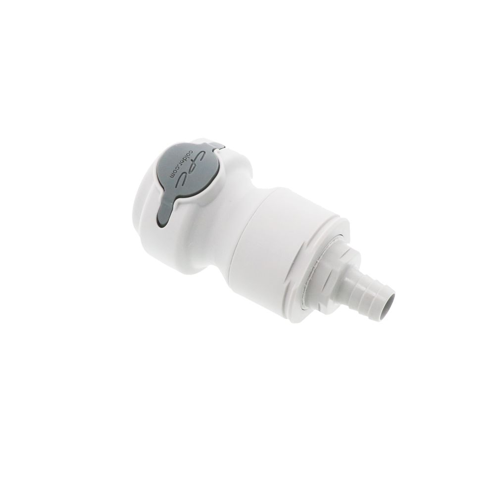 NSHD17008 Valved In-Line Hose Barb Coupling Body 1/2 ID