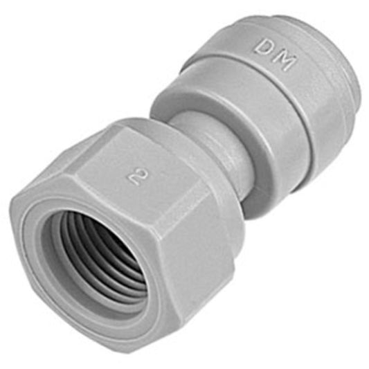 DMfit Female Faucet/Refrigerator Connector - 1/4" Push-in x 7/16-24 UNS