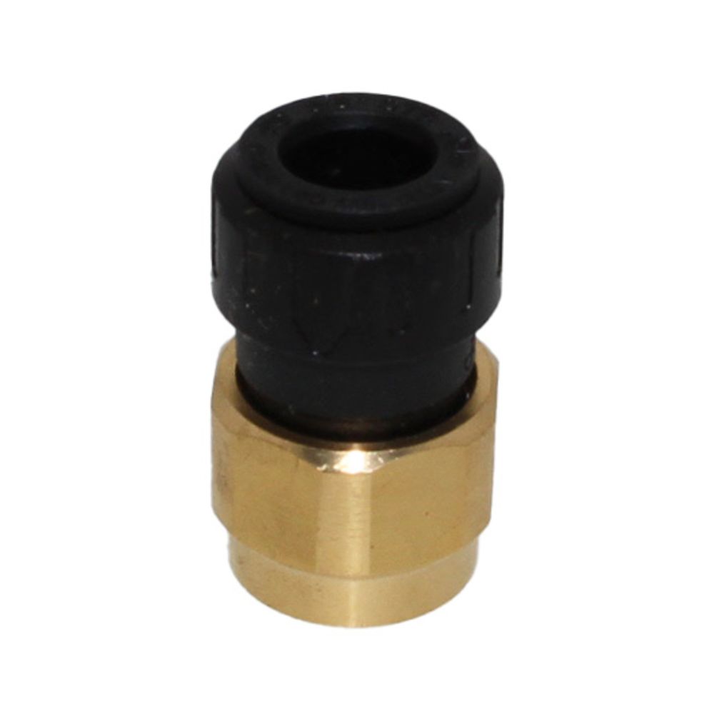 John Guest ProLock Female Connector NPS - 3/4 CTS x 3/4 NPS [Brass Nut]