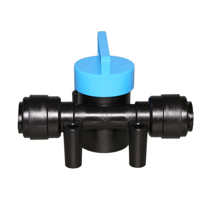 NeoFit - Acetal Black Tee Valve 3/8"tube