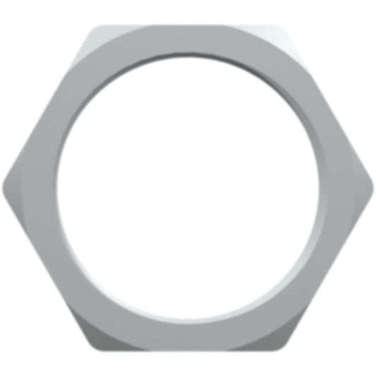 LinkTech XQC Series 11/16-24 UNEF Nickel-Plated Brass Panel Mount Nut
