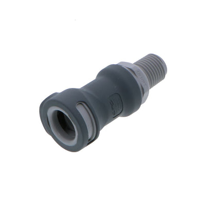 NS4D10004BSPT06 ABS Valved Male Thread Coupling Body 1/4 BSPT