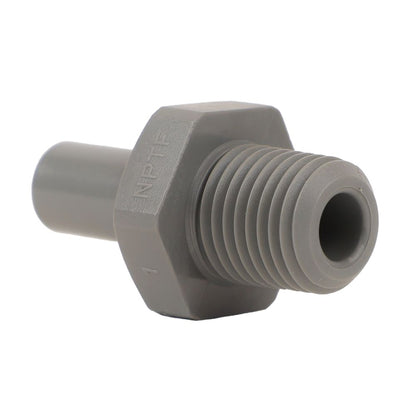 John Guest Stem Adapter BSPT - 1/4 x 1/8  BSPT