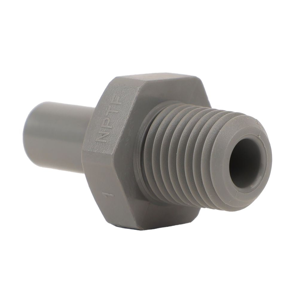 John Guest Stem Adapter NPTF - 3/8 x 1/4  NPTF