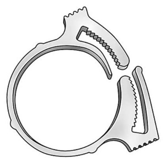 Hose Clamp Nylon w/ Snap Grip 17/32" [for 0.538" to 0.608" OD]