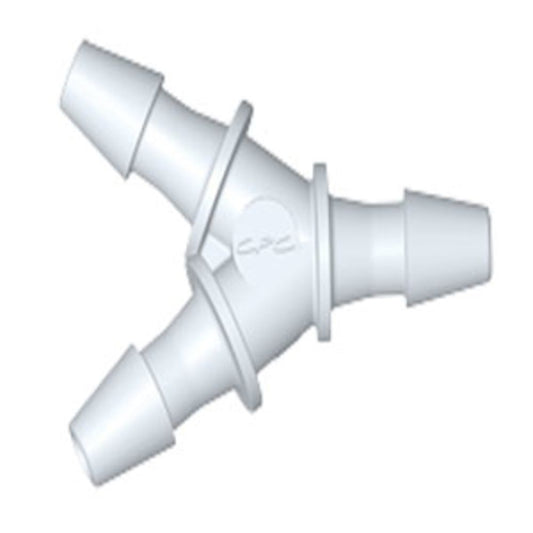 HY230 Y Fitting White Nylon 1/16 HB X 1/16 HB X 1/16 HB