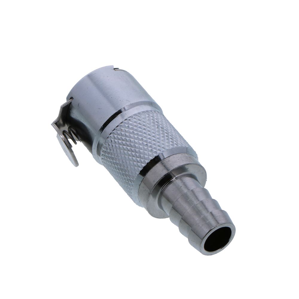 LCD17006V Valved In-Line Hose Barb Coupling Body 3/8 ID Barb FKM [Viton] O-ring