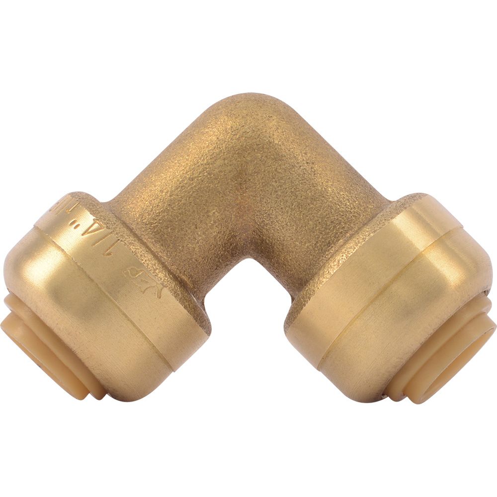 SharkBite® U244LF Lead-Free Brass Push-to-Connect 90-Degree Elbow - 1/4" x 1/4"