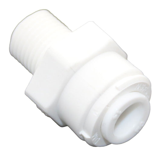 NeoFit - Polypropylene Natural White Male Connector- 1/2"tube OD x 1/2"NPTF