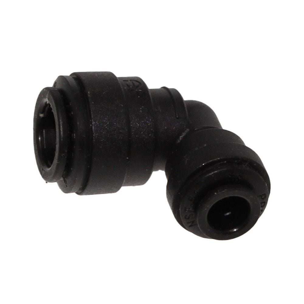 John Guest Reducing Elbow Black Polypropylene  - 3/8 x 1/4
