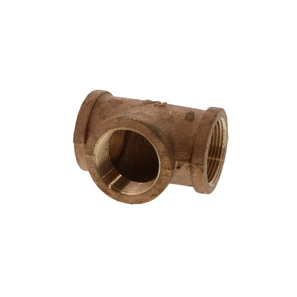 Lead-Free Brass Tee 1-1/4 FPT x 1-1/4 FPT  x 1-1/4 FPT