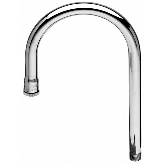T&S Brass 122X Rigid Gooseneck Faucet, 5-1/2 Spread, 11-1/2 H, 6-7/16 Clearance