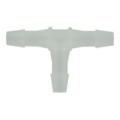 FitQuik Polypropylene Union Tee Barb Fitting - 1/8 ID x 1/8 ID x 1/8 ID