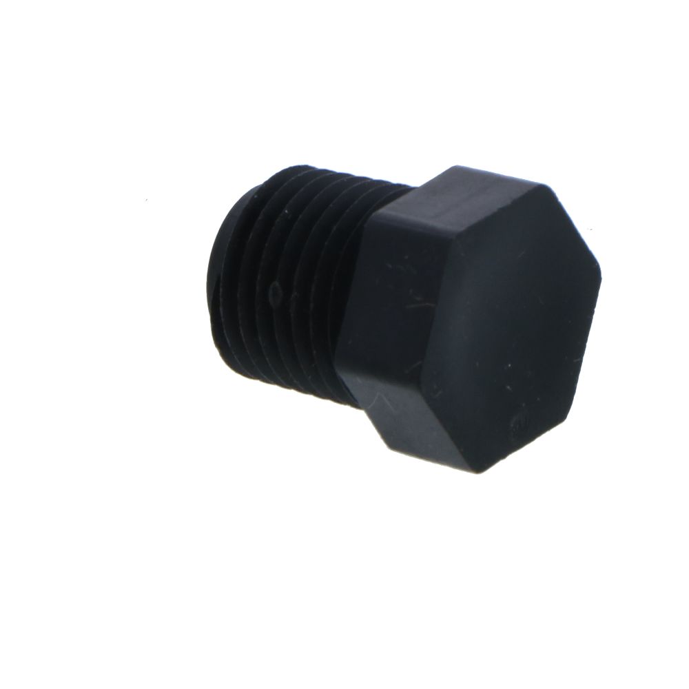 Pipe Plug Hex Head - 1/4" NPT Polypro Black
