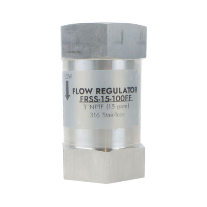 Neo-Pure Stainless Steel Flow Restrictor 15 GPM 316SS 1" FPT x FPT