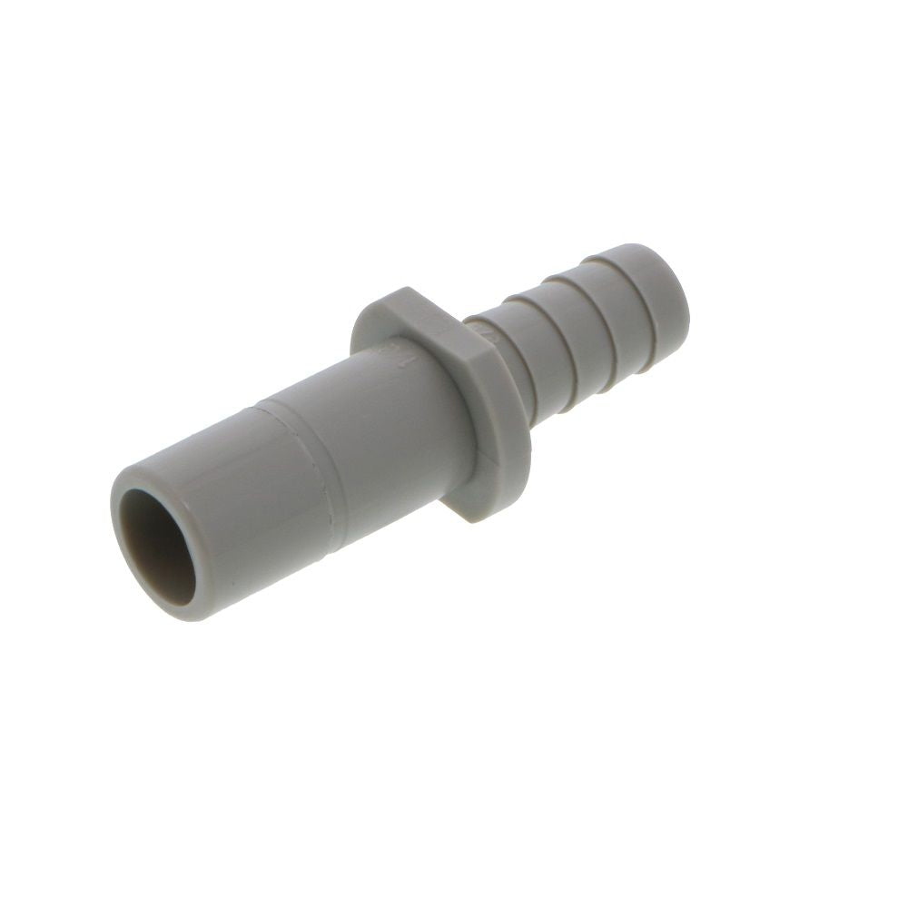 DMfit Stem Barb Straight Connector - 1/2" OD Stem x 3/8" ID Barb