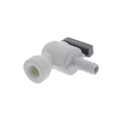 Parker Liquifit Par-Barb Valve Female Elbow - 3/8 ID Barb x 1/4 FPT