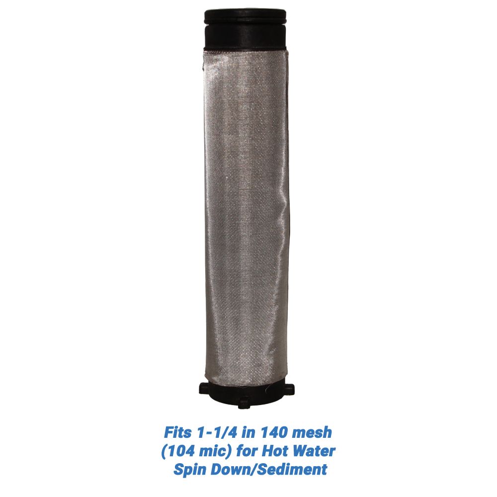 Rusco/Vu-Flow Hot Water Filter Screens for Spin-Down/Sediment Filters - Fits 3/4 in 60 mesh [254 mic] for Hot Water Spin Down/Sediment