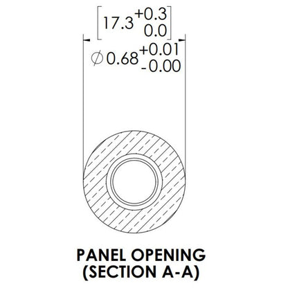 LinkTech 40CB Series Panel Mt. Female, Male Thread, Valved, 1/4" MNPT, Chrome Brass, Buna N