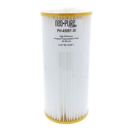 Neo-Pure PH-45097-30 9-3/4" BB High Efficiency Pleated Filter 30 micron