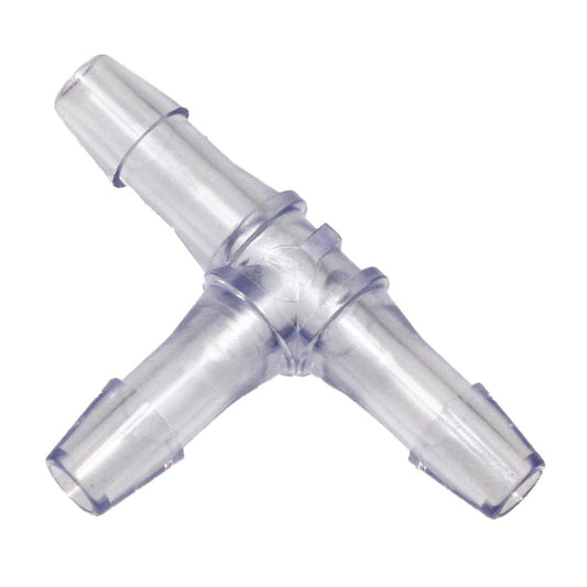 Colder HT2 Tee Fitting, 1/16 HB X 1/16 HB X 1/16 HB, Natural Polypropylene