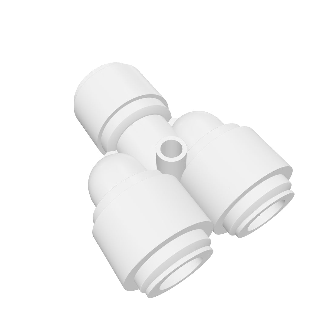 NeoFit - Acetal White Two Way Divider 3/8" in x 1/4" out - Case of 625