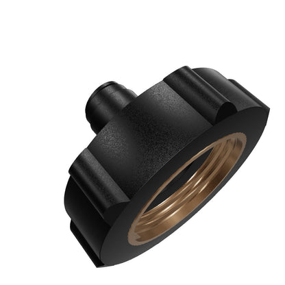 NeoFit - Acetal Black Female Garden Hose Adapter- 6mm tube OD x 3/4"NH flat inside