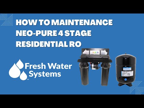 Neo-Pure Residential 4 Stage Full Solution RO System 25 GPD with Alkaline Remineralizer, Permeate Pump